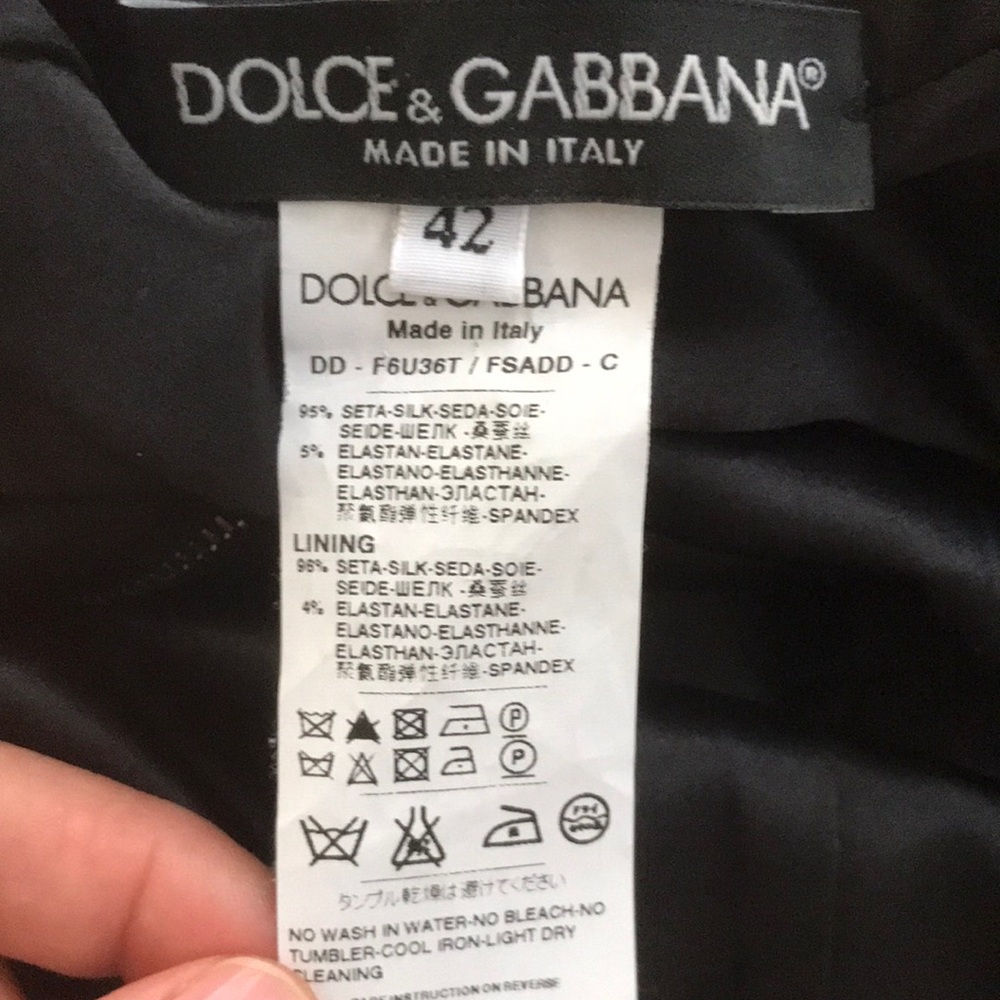 Dolce & Gabbana Mint condition! SILK Green Leopard Print Dress with back zipper. - Picture 15 of 16